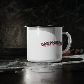 Welcome to Camp Horror Enamel Mug