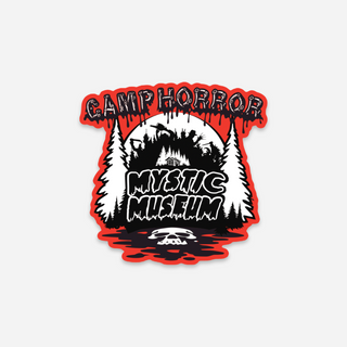 Camp Horror Red Sticker