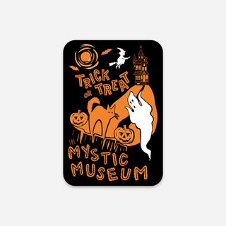 Mystic Museum Trick or Treat Sticker