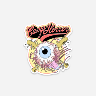 Camp Horror Eyeball Sticker - White