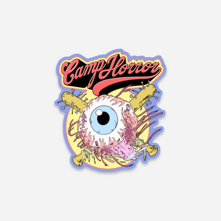 Camp Horror Eyeball Sticker - Blue