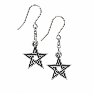 Black Star Earrings