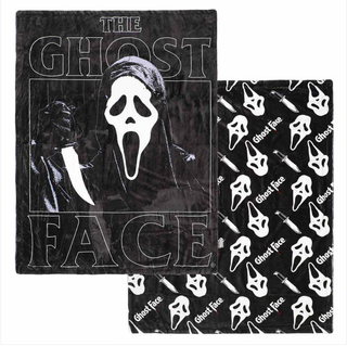 Ghost Face Double Sided Fleece Throw Blanket