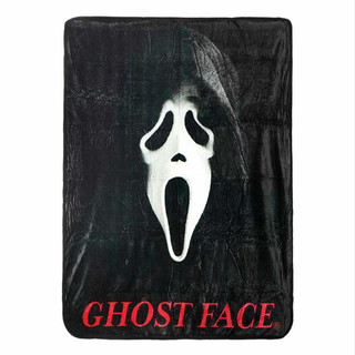 Ghost Face Fleece Throw Blanket