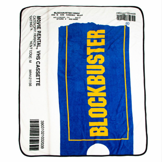 Blockbuster VHS Case Fleece Throw Blanket