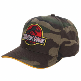 Jurassic Park Camo Curved Bill Snapback