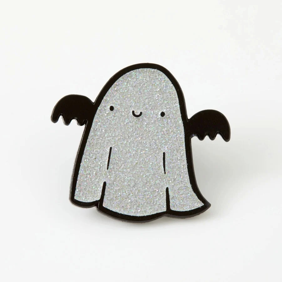 Sparkle Ghost Enamel Pin – mysticmuseum